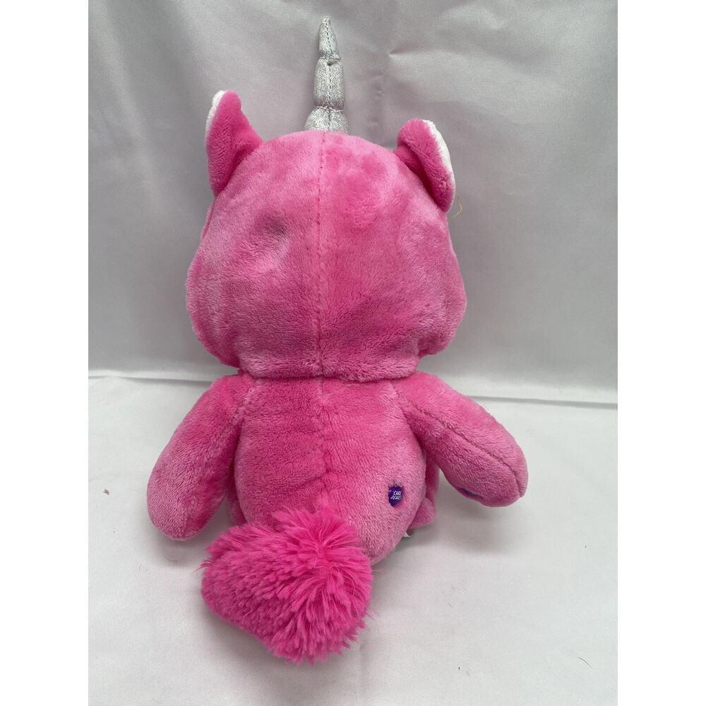 Care Bears Share Bear Unicorn Hoodie Friends Collector Purple Lollipop Plush - Picture 3 of 7